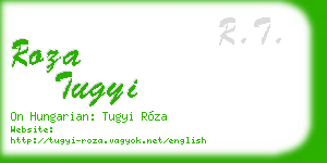 roza tugyi business card